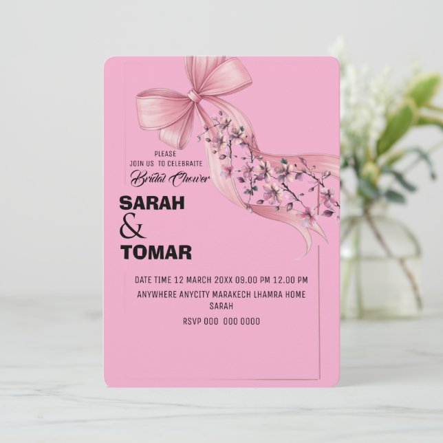 Wedding Invitation Customisable Video Template (Standing Front)