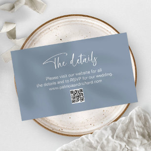 Wedding Invitation Details QR Online RSVP