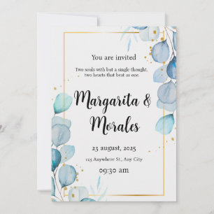 Wedding Invitation Editable Invite Modern