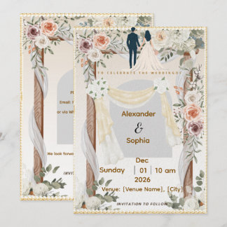 Wedding Invitation | Editable Modern Template