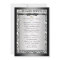 Wedding Invitation elegant Black white
