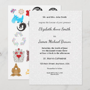 Wedding Invitation Elegant Script Minimal Classic