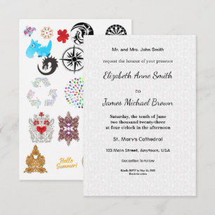 Wedding Invitation Elegant Script Minimal Classic