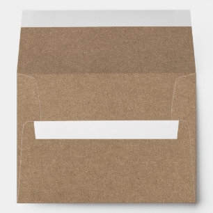 Wedding Invitation Envelope Kraft Style