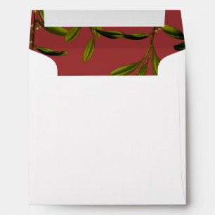 Wedding Invitation Envelope - Nature - Red