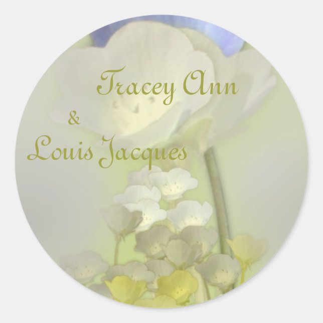 Wedding Invitation Envelope Sticker (Front)