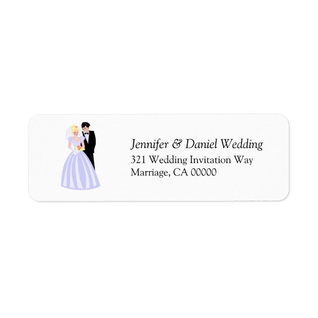 Wedding Invitation Envelopes Mailing Sticker (Front)