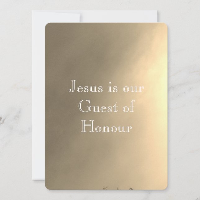 WEDDING INVITATION Flat Card DESIGN STYLE  (Front)