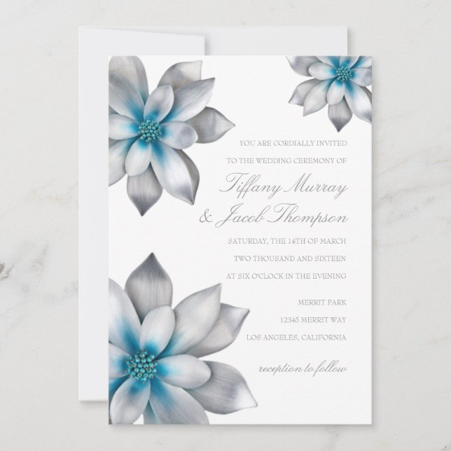 Wedding Invitation | Flowered (Front)