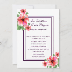Wedding Invitation-Flowers Invitation