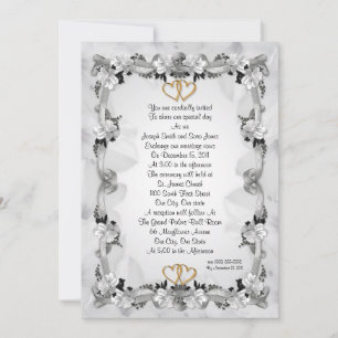 Wedding invitation formal elegant