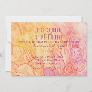 Wedding Invitation Fresh Flowers