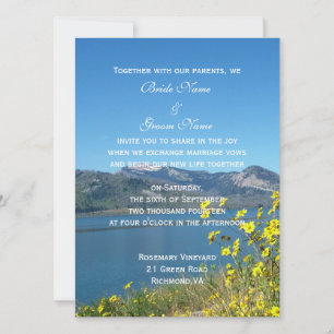 wedding invitation from bride and groom