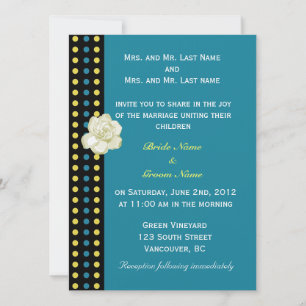 wedding invitation from bride and groom's parents