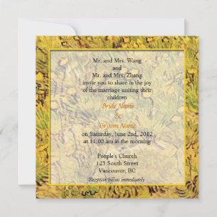 wedding invitation from bride and groom's parents.