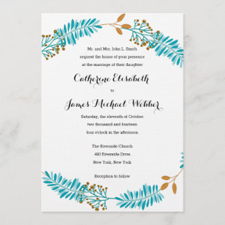 Wedding Invitation Hosted by Bride's Parents