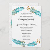 Wedding Invitation Hosted by Bride's Parents (Front/Back)