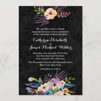 Wedding Invitation Hosted by Bride's Parents
