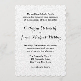 Wedding Invitation Hosted by Bride's Parents