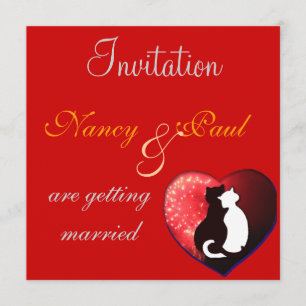 Wedding Invitation in red
