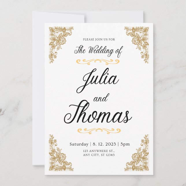 "Wedding invitation" Invitation (Front)