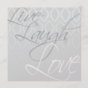 Wedding Invitation - Live - Laugh - Love
