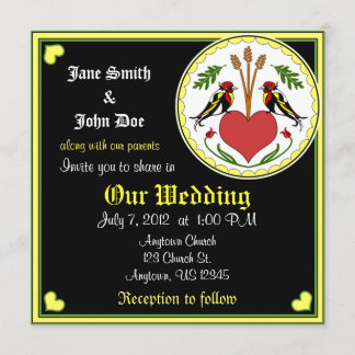 Wedding Invitation - Long, Happy Relationship Hex