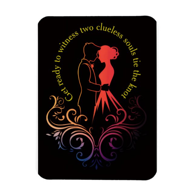 Wedding Invitation Magnet (Vertical)