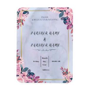 Wedding Invitation Magnet