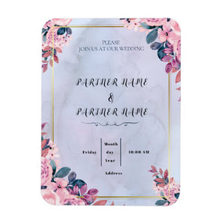 Wedding Invitation Magnet