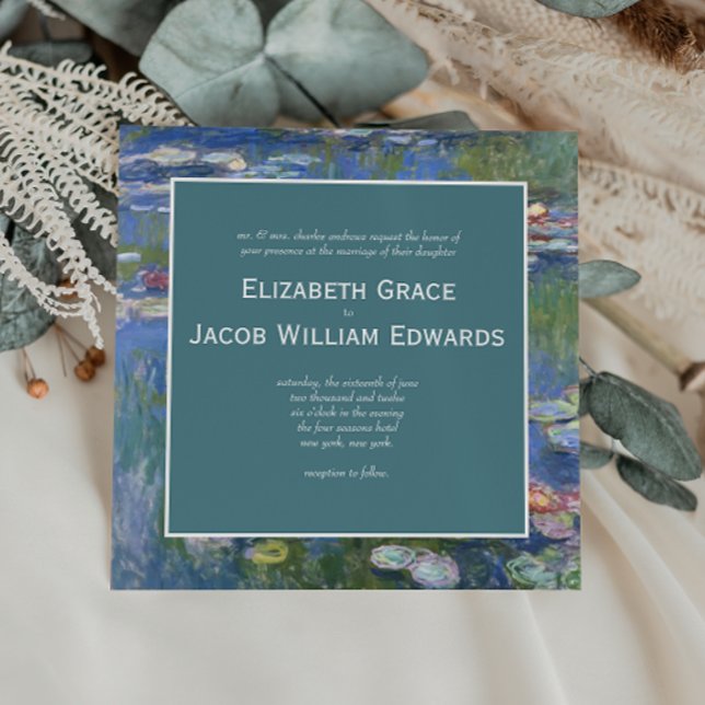 Wedding Invitation // Monet's Waterlilies (Creator Uploaded)
