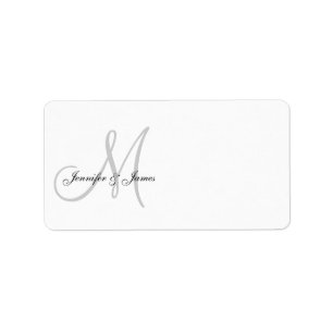 Wedding Invitation Monogram Address Labels