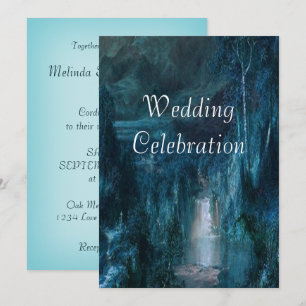 Wedding Invitation   Mountain Waterfall