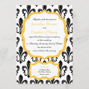 Wedding Invitation   New Orleans   Gold Alternate