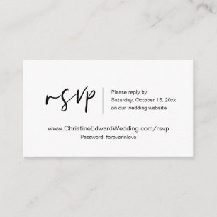 Wedding Invitation Online RSVP, Casual Themed Card
