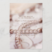 Wedding Invitation Pearls