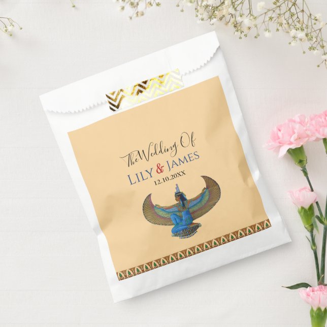 Wedding Invitation Pharaonic heritage on papyrus Favour Bags (Sealed)
