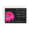 Wedding Invitation: Pink Gerbera with loveheart