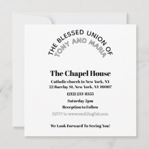 Wedding invitation plexiglass