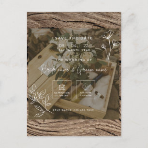 wedding invitation postcard