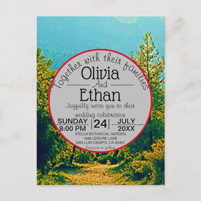 Wedding Invitation postcard (Front)