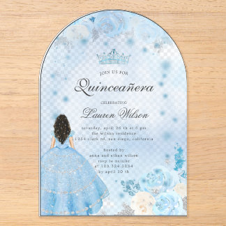 WEDDING INVITATION / QUINCEANERA OVAL ACRYLIC