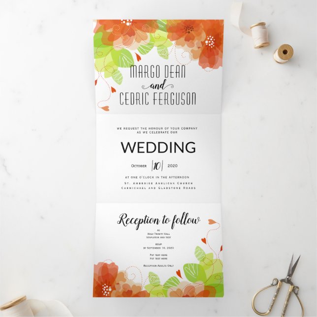 Wedding invitation request black and white 2 (Inside)