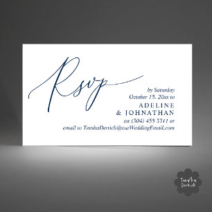 Wedding Invitation RSVP, Modern Romantic Reminder