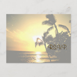 Wedding Invitation RSVP Postcard