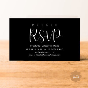 Wedding Invitation RSVP Reminder Enclosed Card
