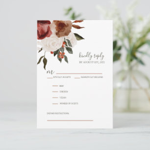 Wedding Invitation RSVP Response Cards