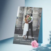 Wedding Invitation – Save the Date Grey Paper Look