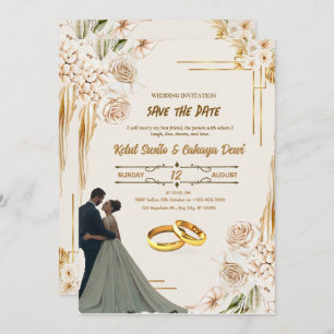 WEDDING INVITATION, SAVE THE DATE INVITATION