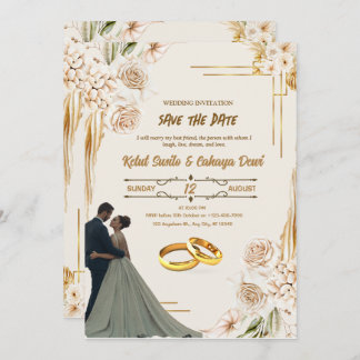 WEDDING INVITATION, SAVE THE DATE INVITATION